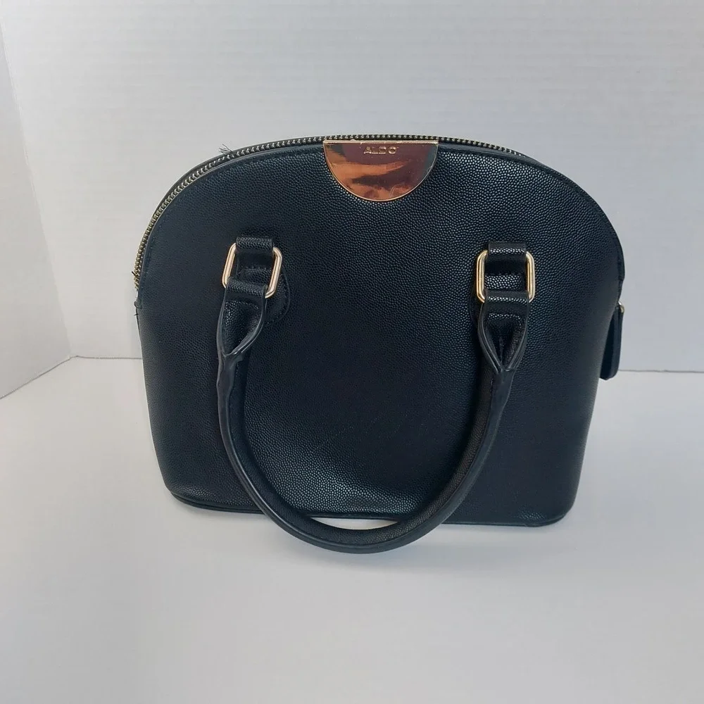 Aldo Black Pentir Satchel‎ Faux Leather